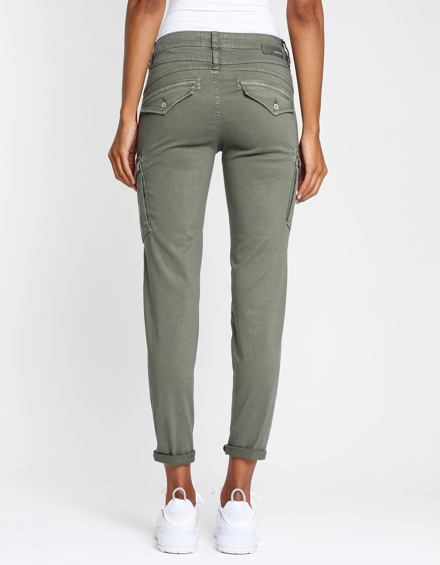 GANG - 94Amelie Cargo cropped - relaxed fit Hose 